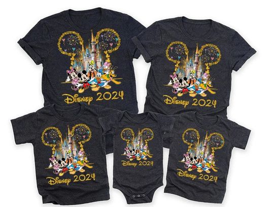Disneyland Family 2024 T-shirt, Disneyworld Shirts, 2024 Trip Shirts, Couple Shirt