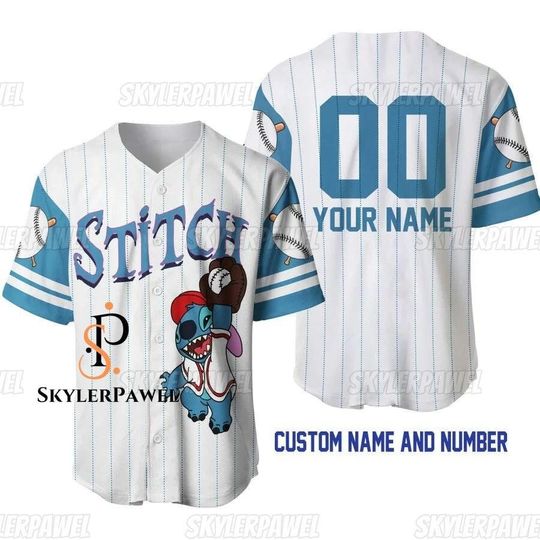 Stitch Baseball Jersey, Stitch Jersey Shirt, Ohana Means Family Shirt