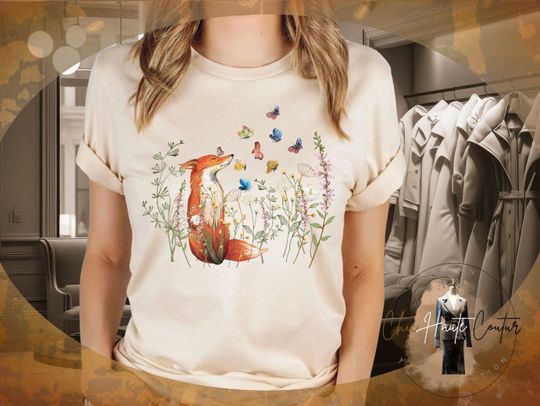 Wildflowers Graphic T-Shirt for Women, Graphic Wildflower Shirt