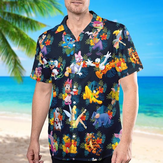 Movie Characters Group Beach Trip Hawaiian T-shirt