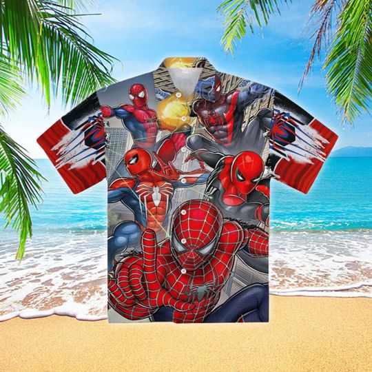 Spider Hero 3D All Over Printed Hawaiian Shirt
