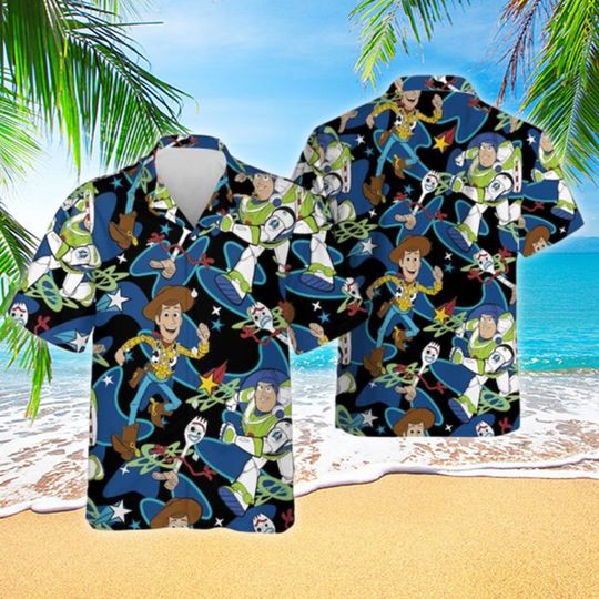 Famous Toy Movie Character 3D All Over Printed Hawaiian Shirt