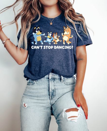 Dancing Family T-shirt, BlueyDad Shirt, Disney Trip Shirt, Bingo Shirt