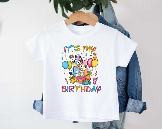 It's My Birthday T-shirt, BlueyDad Shirt, Bingo Shirt, Disney Birthday Shirt