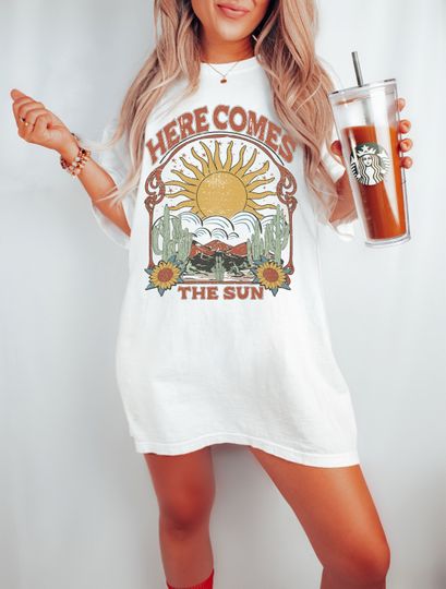 Here Comes The Sun T-Shirt, HVintage Inspired T-shirt