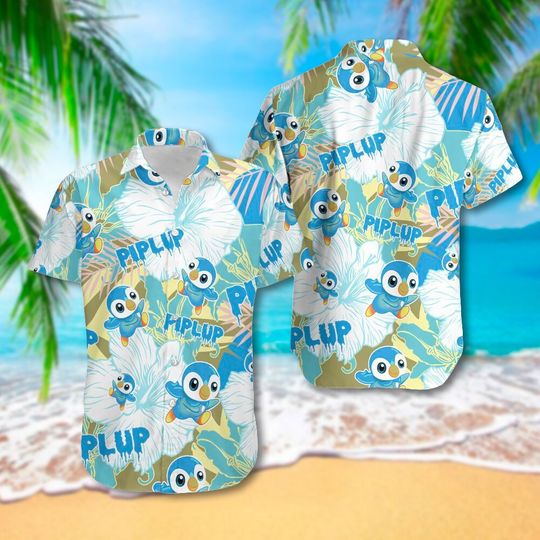 Cute Penguin Character 3D All Over Printed Hawaiian Shirt