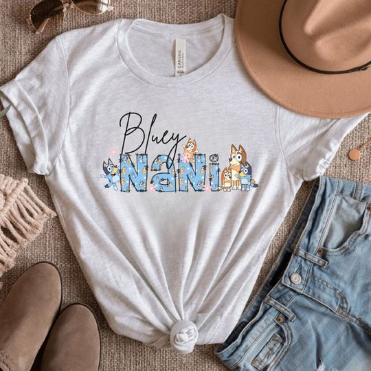 Nani BlueyDad Shirt, Grandma BlueyDad Dog Shirt, BlueyDad and Bingo Cute Tee