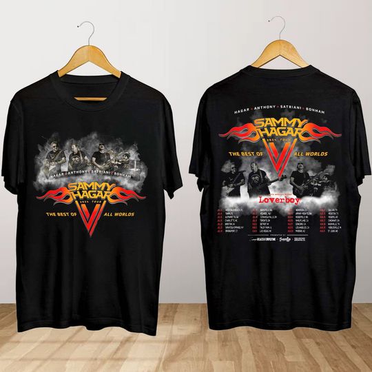 Sammy Hagar The Best of All Worlds 2024 Tour Shirt, Sammy Hagar Concert Shirt