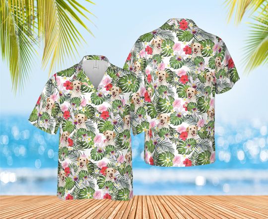 Custom Dog Hawaiian Shirt Men for Summer Vacation
