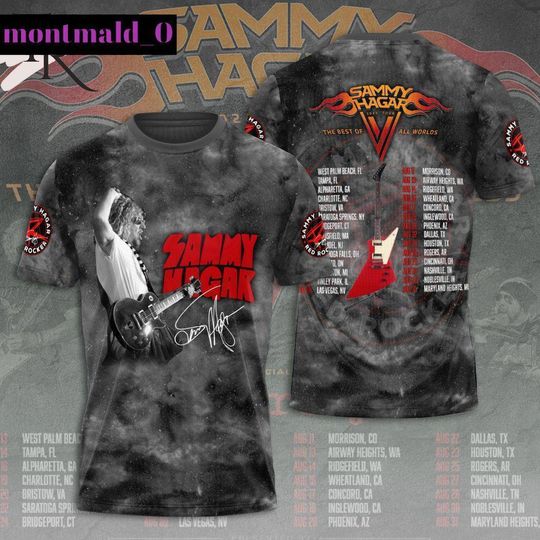 Red Rocker Sammy Hagar 2024 Tour Shirt