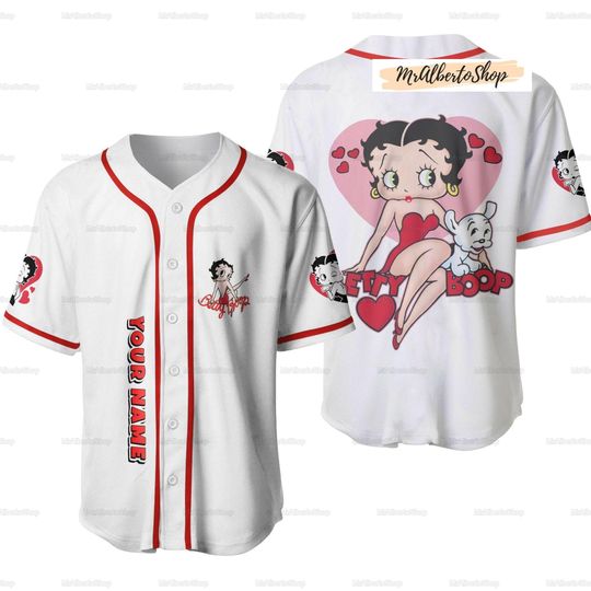 Custom Name Betty Boop Shirt, Happy Valentine's Day Gift