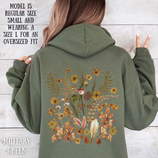 Floral Cottage Core Hoodie
