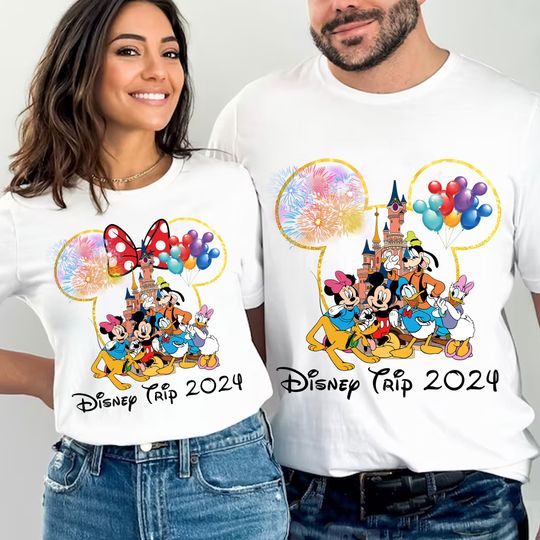 Family Trip 2024 shirt, Mickey Mouse and Friend Shirt, Family Vacation 2024 Shirt