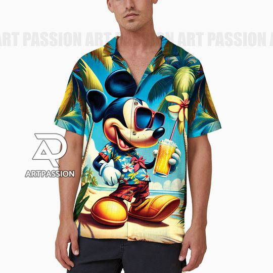 Disney Mickey Mouse Women Hawaiian Shirt Men, Disney Trip Family Shirt