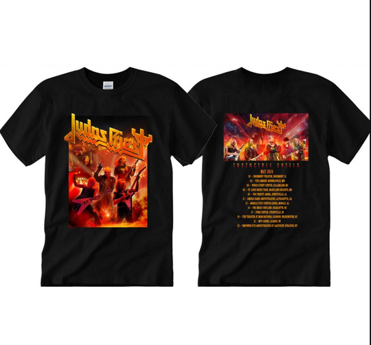 Judas Priest Invincible Shield 2024 Tour T-Shirt