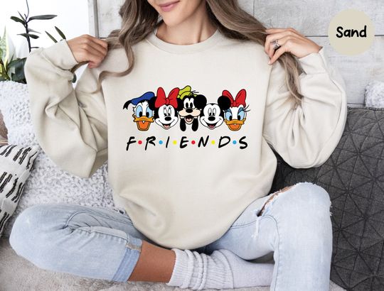 Disney Friends Sweatshirt, Disney Sweatshirt, Disneyworld Sweatshirt