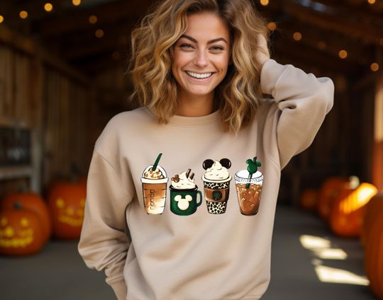 Disney Snacks Coffee Sweatshirt, Disney Snack Sweatshirt, Coffee Sweatshirt