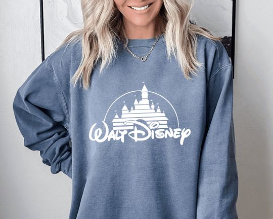 Comfort Colors Disney Castle Sweatshirt, Disneyland Sweatshirt, Magic Kingdom Sweatshirt