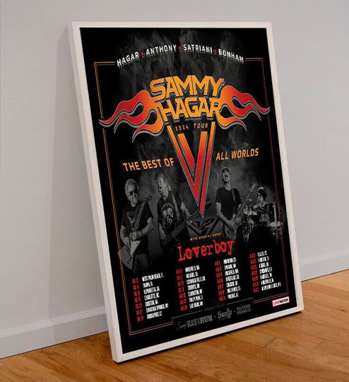 Sammy Hagar The Best Of All Worlds 2024 Tour Poster