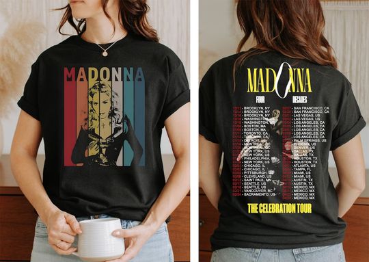 Madonna Vintage T-Shirt, Madonna The Celebration Tour 2024 Shirt, Madonna Fan Gifts