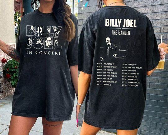 Retro Billy Joel World Tour 2024 Shirt, Billy Joel Music Tour Shirt