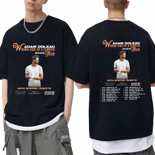 Adam Doleac The Wrong Side of a Sunrise Tour 2024 Shirt, Adam Doleac Fan Shirt