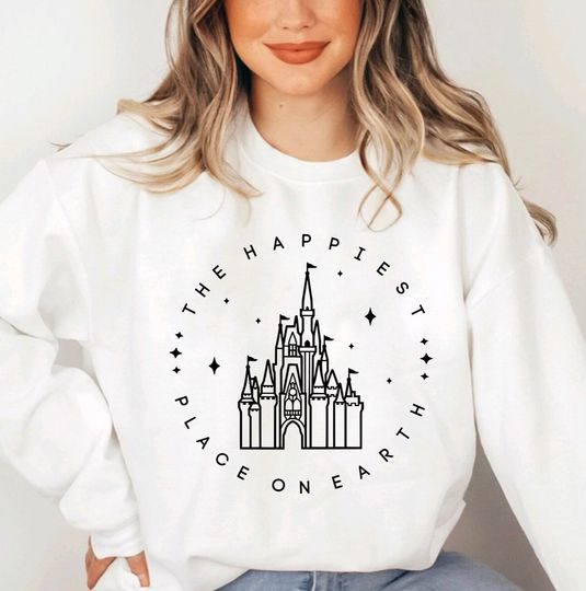Happiest Place On Earth Sweatshirt, Disneyworld Sweatshirt, Disneyworld Family Sweatshirt