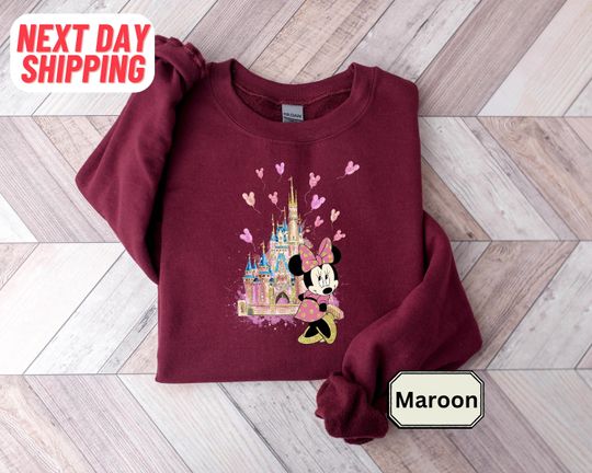 Disney Minnie Castle Sweatshirt, Disney Sweatshirt, Minnie Mouse and Friends Sweatshirt