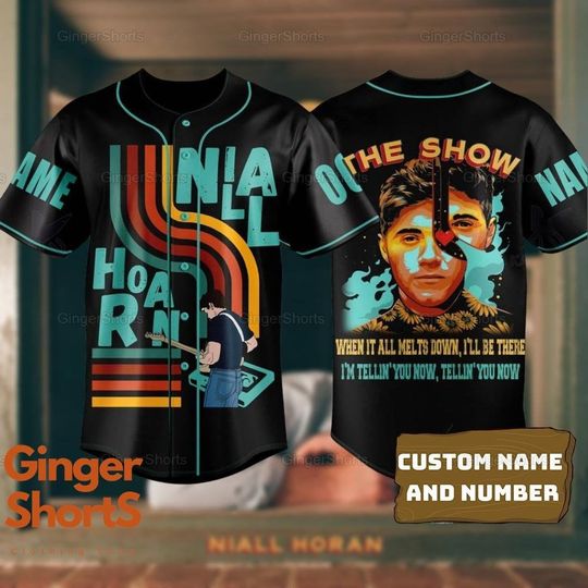 Niall Horan Baseball Jersey, Custom Niall Horan Baseball Jersey