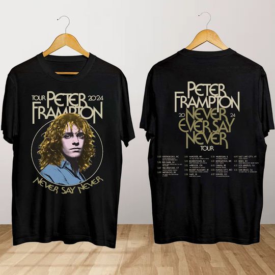 Peter Frampton Never Say Never Tour Shirt
