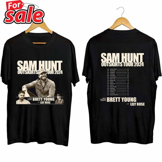 Sam Hunt 2024 Outskirts Tour Shirt, Sam Hunt Fan Shirt