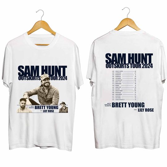 Sam Hunt 2024 Outskirts Tour Shirt, Sam Hunt Fan Shirt
