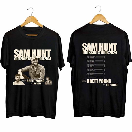 Sam Hunt 2024 Outskirts Tour Shirt, Sam Hunt Country Music 2024 Shirt