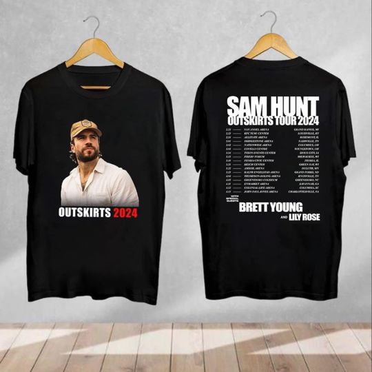 Sam Hunt Outskirts 2024 Tour T-Shirt, Sam Hunt Tour Merch,