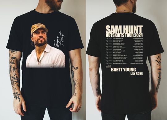 2024 Sam Hunt Outskirts Tour T-Shirt, Sam Hunt 2024 Concert Merch