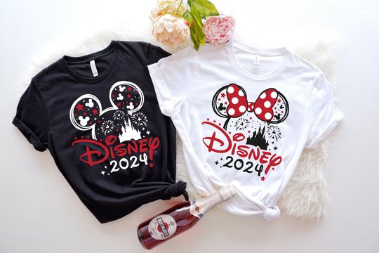 Disney Castle 2024 Shirts,Custom 2024 Disney Family Vacation Shirts