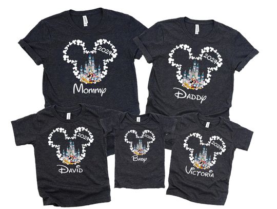 Custom 2024 Disney Family Vacation Shirt, Family Trip Disney 2024 Shirt