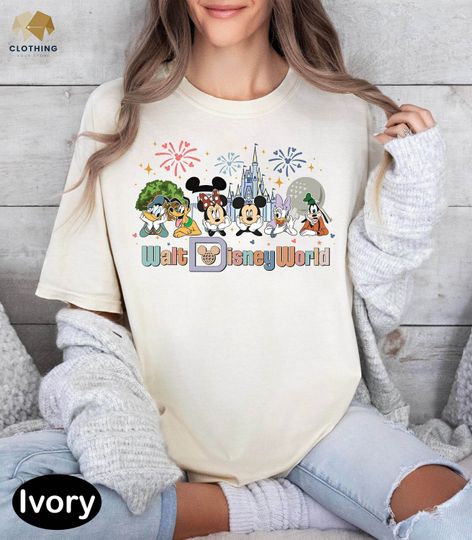 Retro Walt Disney World Shirt, Vintage Disneyworld Shirt, Mickey And Friends Shirt