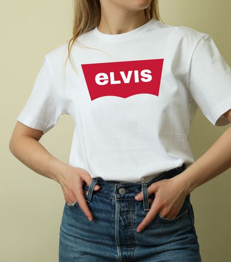 Elvis Presley T-Shirt, Levi's Logo, Clothing Brand