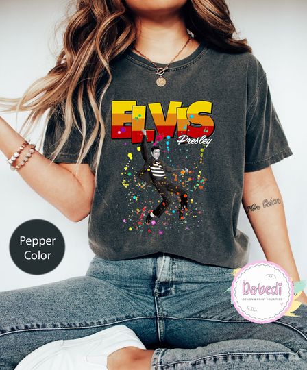 Elvis Presley Dancing Star Comfort Colors T-Shirt