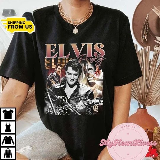 Elvis Presley King Of Music Fan Gift T-Shirt, Elvis King Sweatshirt