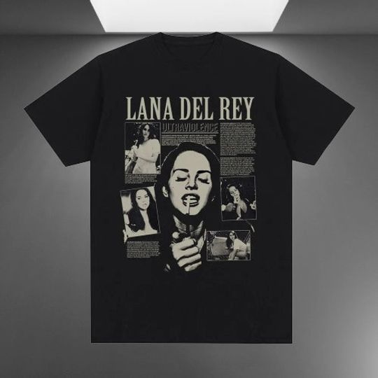 Lana Del Rey Ultraviolence Music Album T-Shirt: Hip Hop Vintage