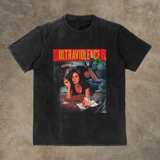 Lana Del Rey Shirt, Limited Edition Lana Pulp Fiction Graphic Tshirt