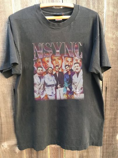 NSYNC 90s Band Music Shirt, Bootleg Boy Band Vintage Shirt