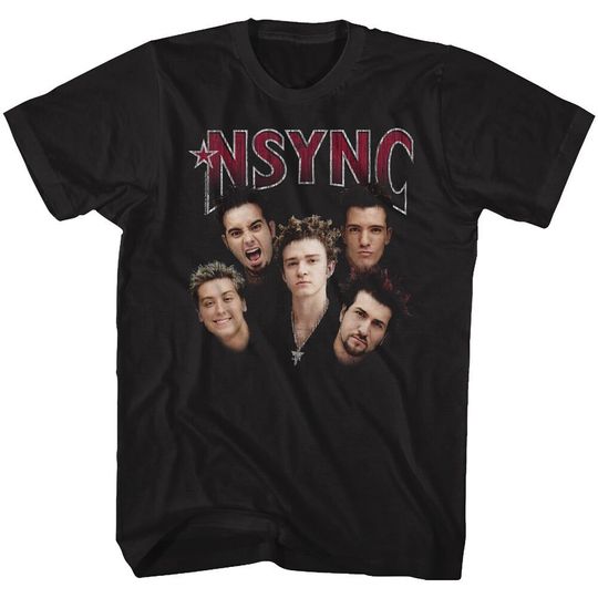 NSYNC Group Shot Black Shirts