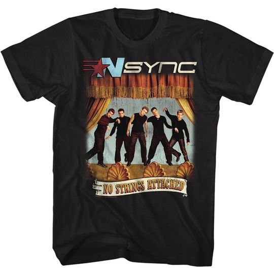 NSYNC No Strings Attached Black Shirts