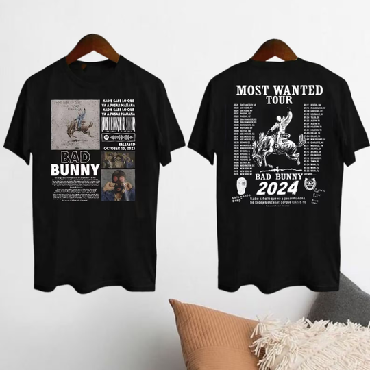 Bad Bunny 2024 Concert T-shirt