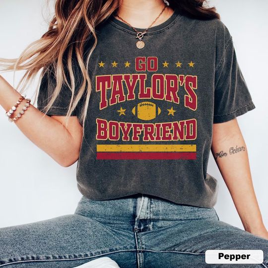 Go Taylors Boyfriend Shirt, Comfort Colors Swift Kelce Shirt, Vintage Swift Shirt