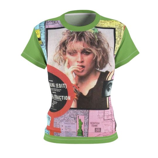 80s Madonna UNISEX Borderline T-Shirt Green. Madonna T-Shirts. The 80s