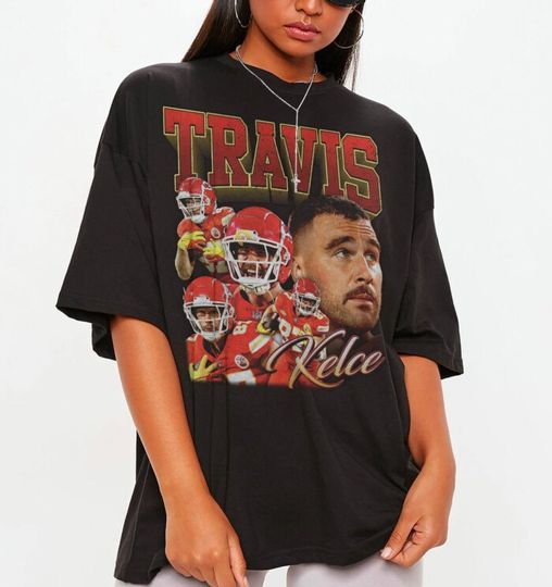 Retro Travis Kelce Vintage 90s Bootleg Style Shirt